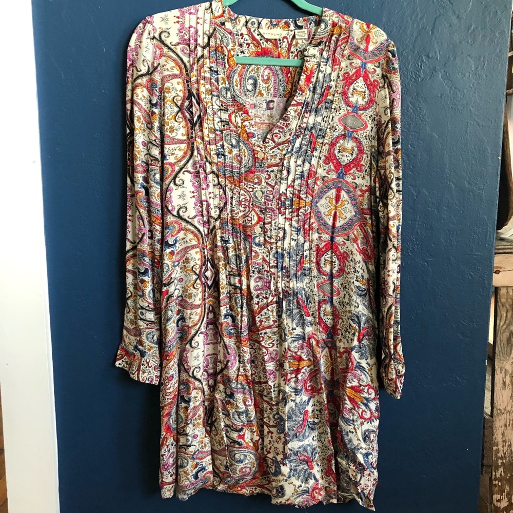 Anthropologie 11.1.Tylho Paisley Blouse Size M